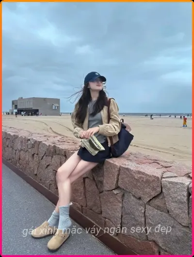 Minh họa thực tế cho gai xinh da trang vay ngan tinh te.