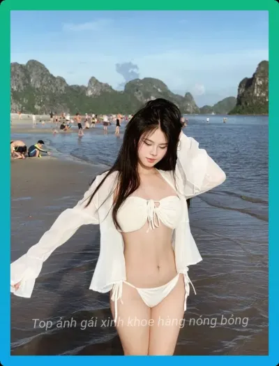 Hình ảnh về gai xinh khoe hang voi body mem mai quyen ru.