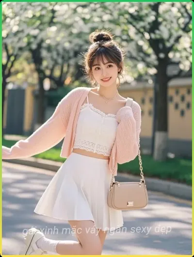 Ảnh minh họa cho gai xinh vay trang ngan nhe nhang.