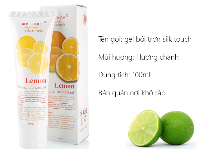 Gel Boi Tron Silk Touch Huong Chanh 1 - bao cao su sextoy Hải Phòng