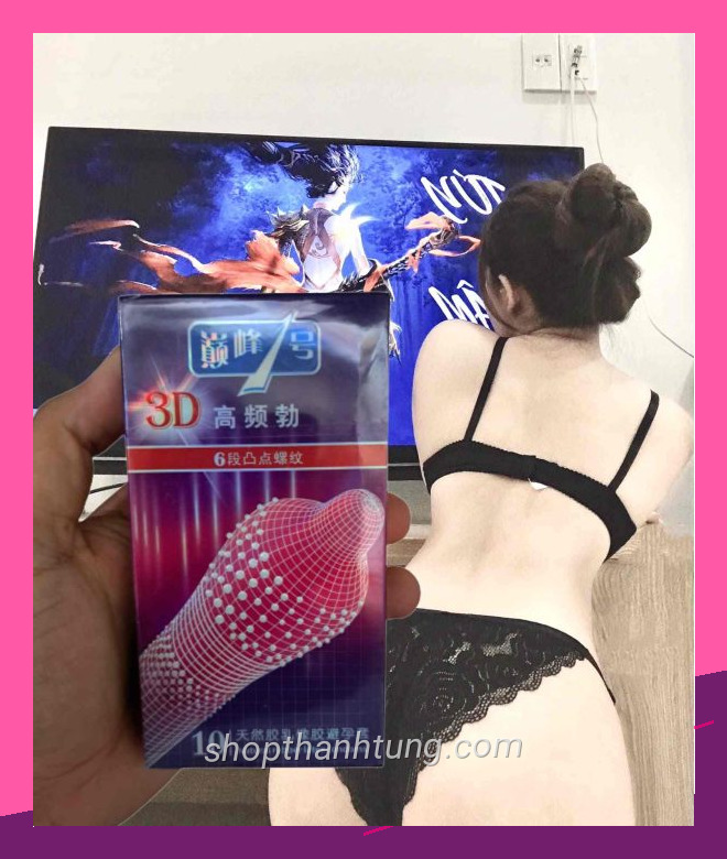 Hình ảnh thực tế bao cao su gai 3d được trình bày rõ ràng