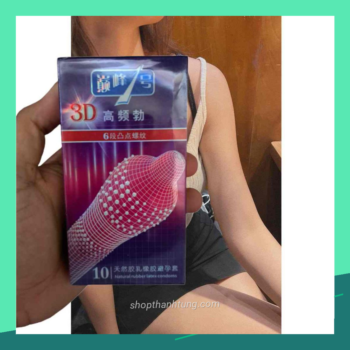 Hình minh họa bao cao su gai 3d có tính thẩm mỹ cao