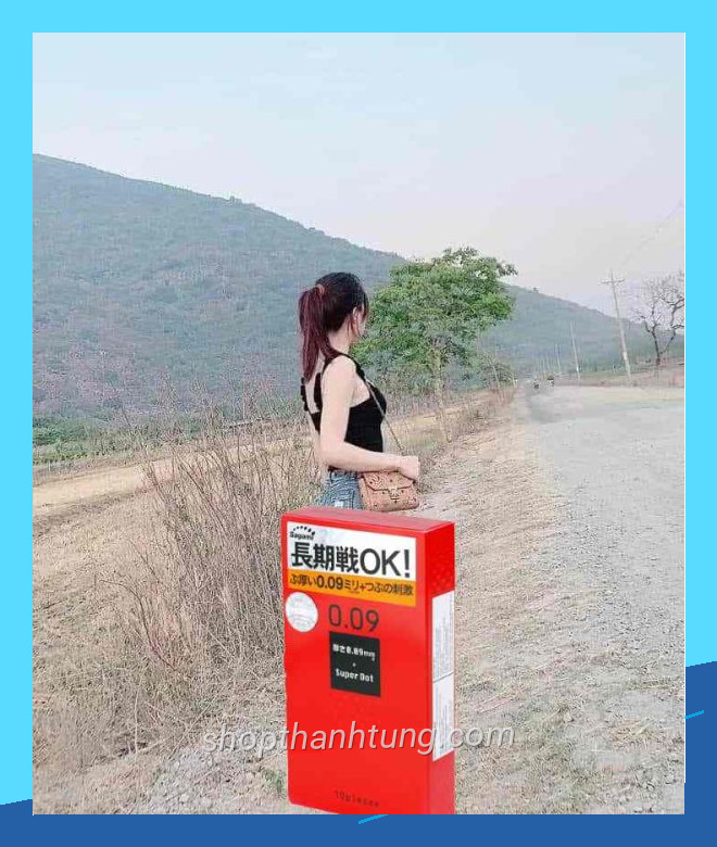 Ảnh thực tế bao cao su sagami 18 được trình bày rõ ràng