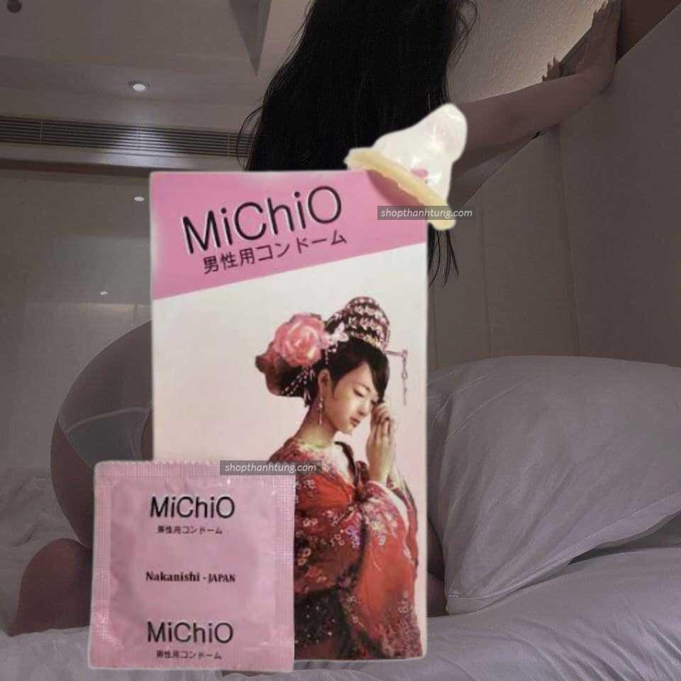 Bao Cao Su Michio Nhật Bản – Siêu Mỏng, Ôm Khít Size Nhỏ, Nhiều Gel, Gai & Gân Tăng Kích Thích