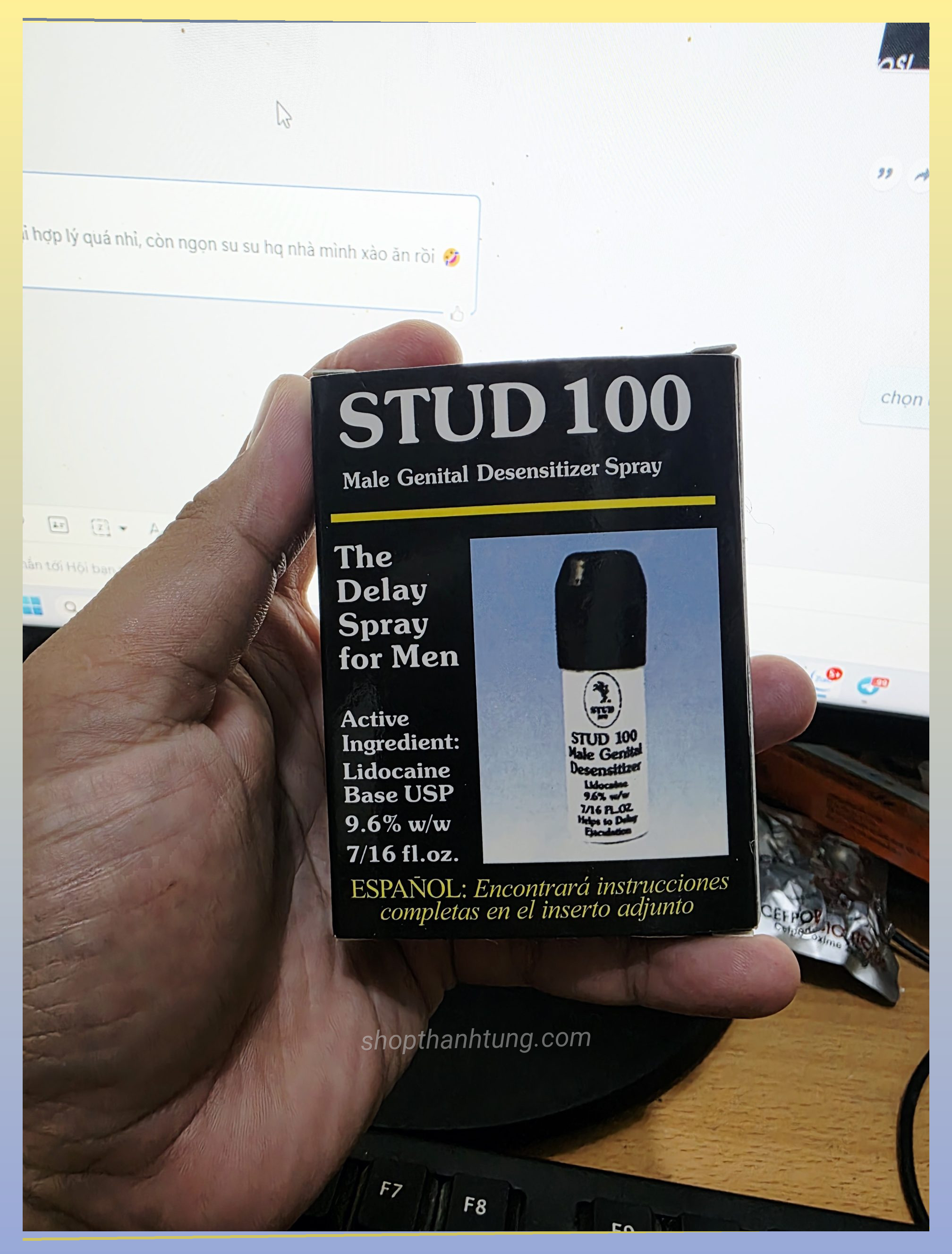 Chai xit stud 100 tai hai phong
