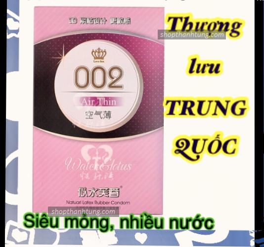 Bao Cao Su HA New 002 Water Lotus Siêu Gel Bôi Trơn - Nội Địa Trung Quốc