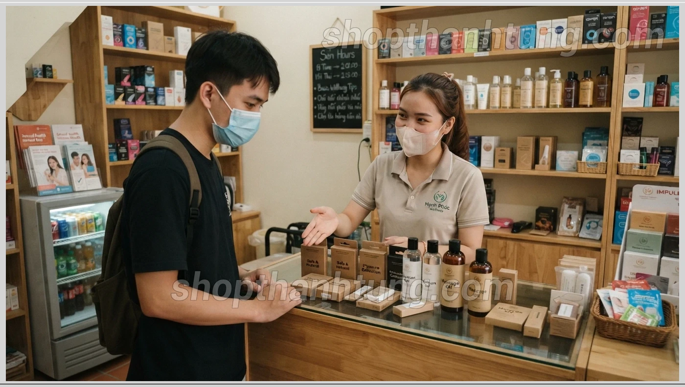 Shop bao cao su ở Bến Tre