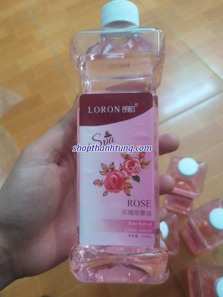 DAU MASSAGE BODY CHUYEN DUNG SPA HOA HONG 400ML 2-shopthanhtung dầu massage Hà Nội