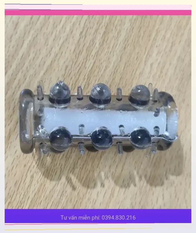 Bao cao su đôn dên khúc giữa bi dài 7cm