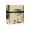 Bao cao su Power Men 0.03 Invi Long Shock – Hộp 3 chiếc, cao cấp, siêu mỏng chỉ 0.03mm, kéo dài quan hệ