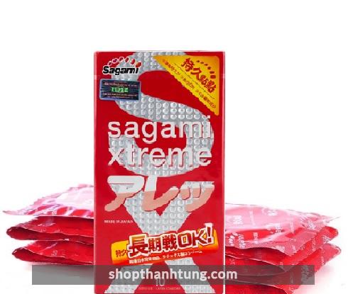Bao Cao Su Sagami Xtreme Feel Long có gân gai