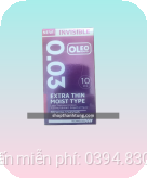 BAO CAO SU OLEO INVISIBLE EXTRA THIN 003 HỘP 10 CÁI