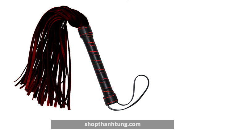 Bộ đồ chơi BDSM 10 món bằng da quyến rũ (QT09D) 33 roi quất mông hay roi phết mông bằng da