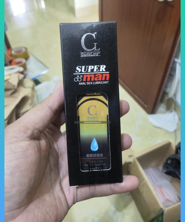 Gel bôi trơn hậu môn Cokelife Super man vàng,