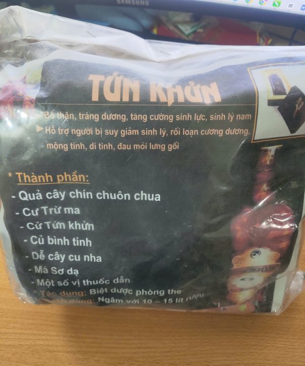 Thang ngâm TỨN KHỬN 7 VỊ TĂNG SINH LÝ NAM