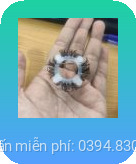 Vòng đeo silicon 4 bi lông cong
