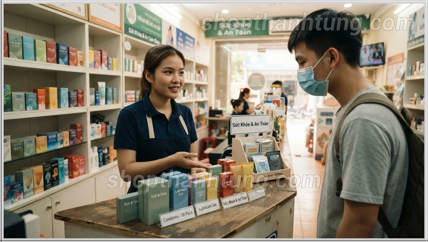 Shop bao cao su Hồng Châu