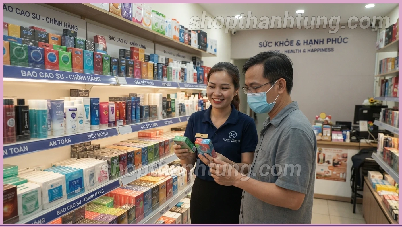 Shop bao cao su Hồng Châu