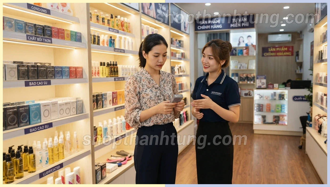 Shop bao cao su tại Quyết Thắng