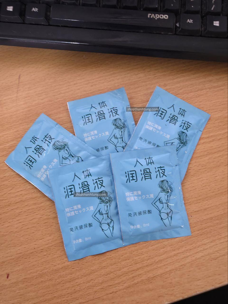 combo 5 gel bôi trơn dạng gói cao cấp