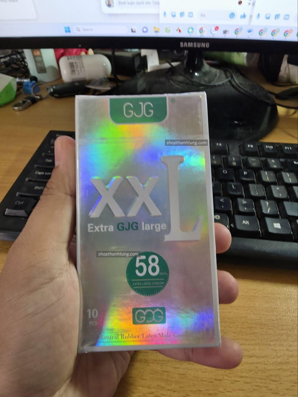 Bao cao su size lớn XXL 58mm, siêu mỏng, kéo dài thời gian