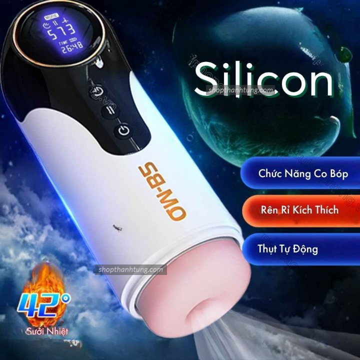 Âm đạo giả tự động Thụt – Co bóp – Sưởi nhiệt – Rên rỉ