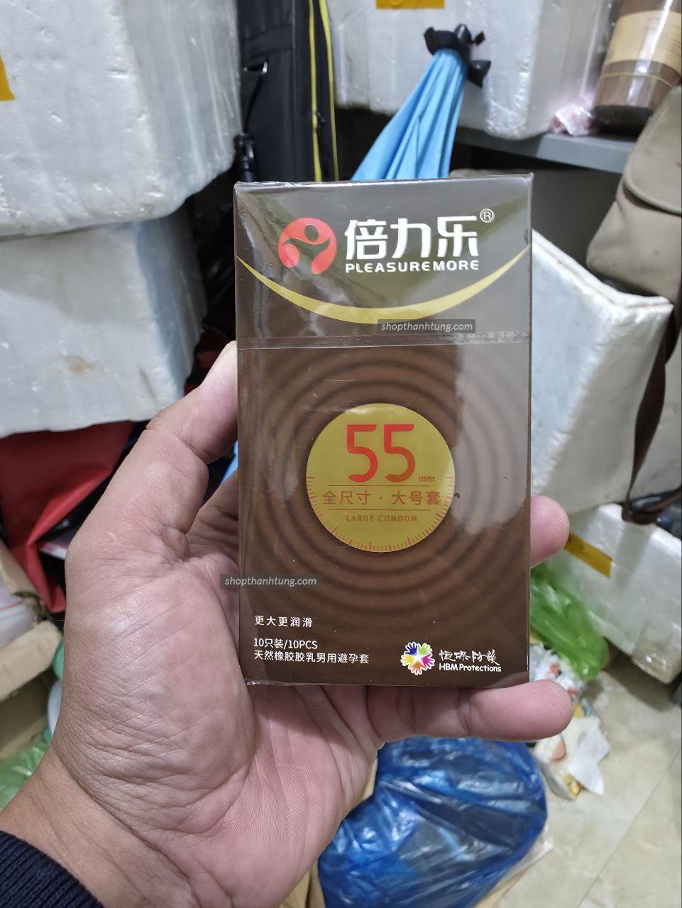 Bao cao su HBM SIZE LỚN 55MM