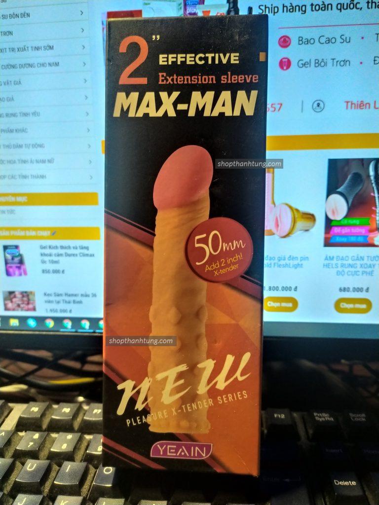 Bao cao su đôn dên Max-Man gân gai chân thật