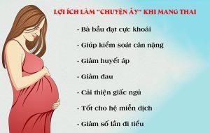 Vợ mang bầu có nên quan hệ không?