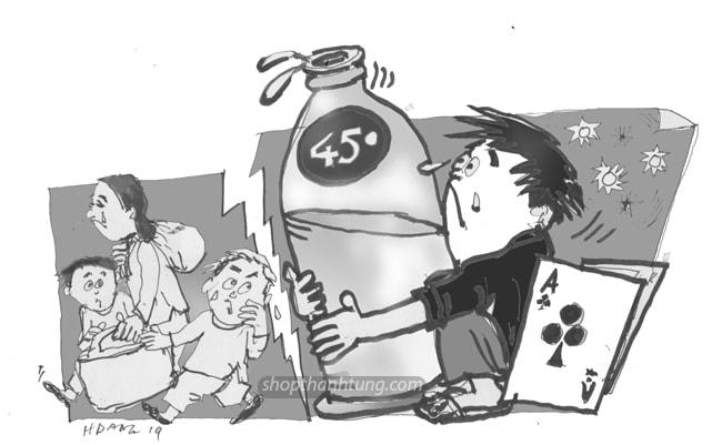 Chồng Nghiện Cờ Bạc, Rượu Bia