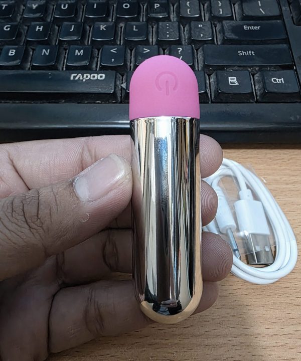 Que rung mini cầm tay silicon rung 10 chế độ 1844