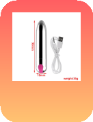 Que rung mini cầm tay silicon rung 10 chế độ mạnh mẽ 1744