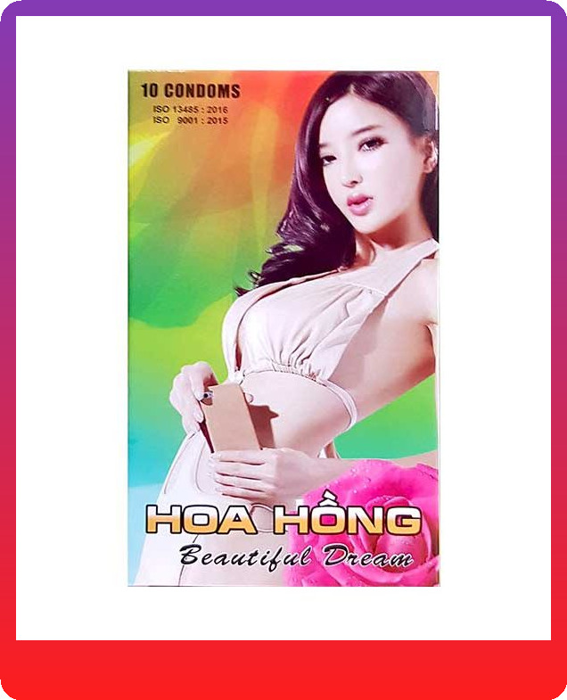 Bao cao su hoa hồng