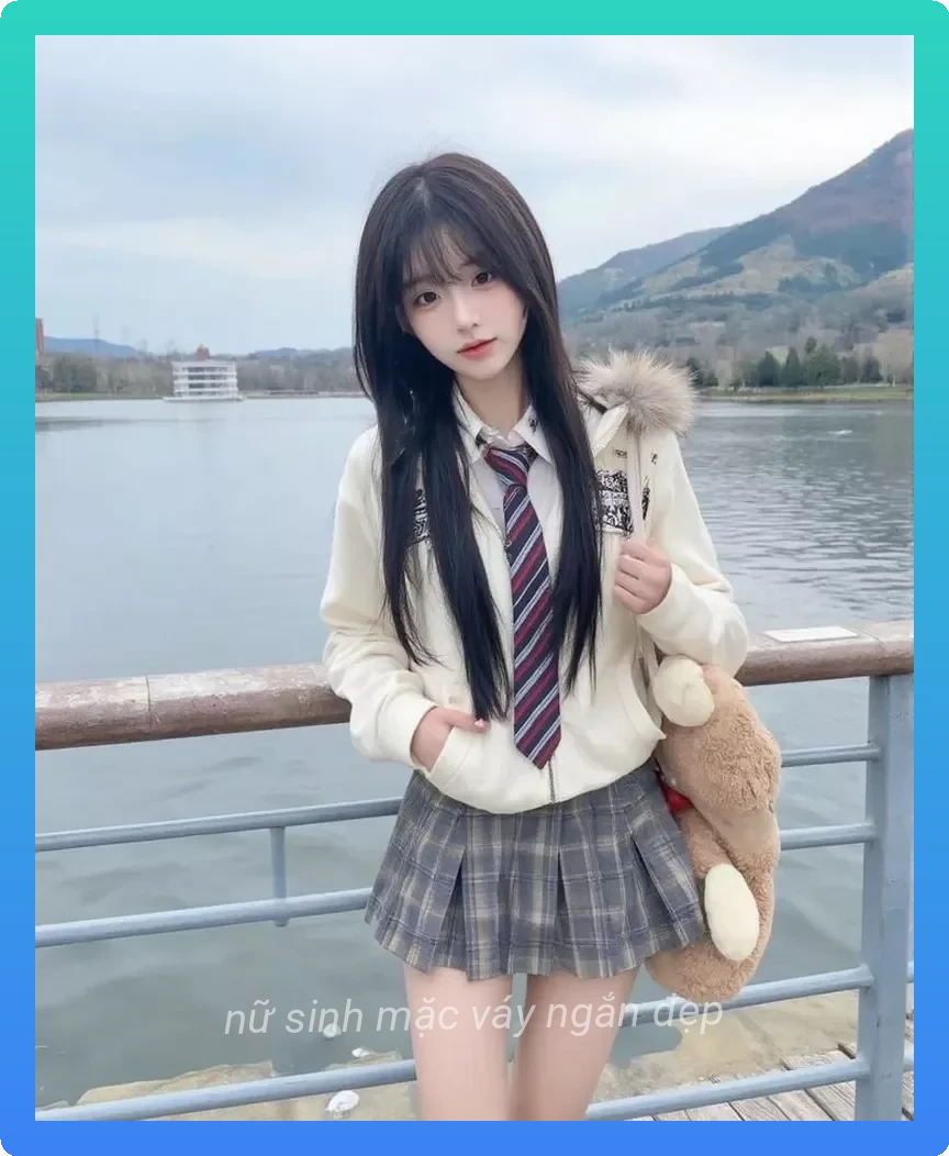 Anh nu sinh vay ngan phong cach hoc sinh han quoc e1773375151402