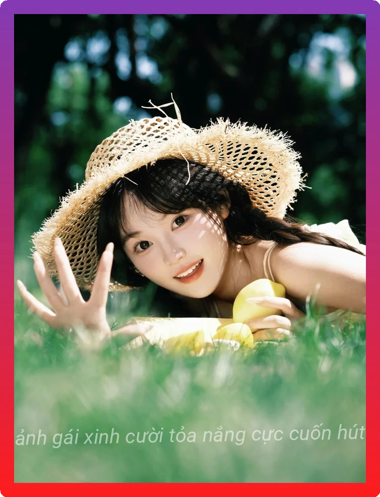Anh gai xinh cuoi cute cuc dang yeu
