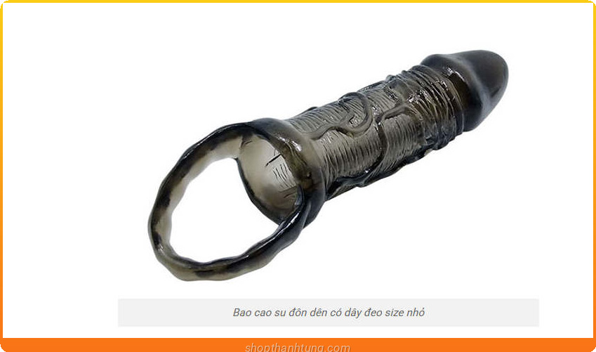 Bao cao su đôn dên có dây đeo size nhỏ