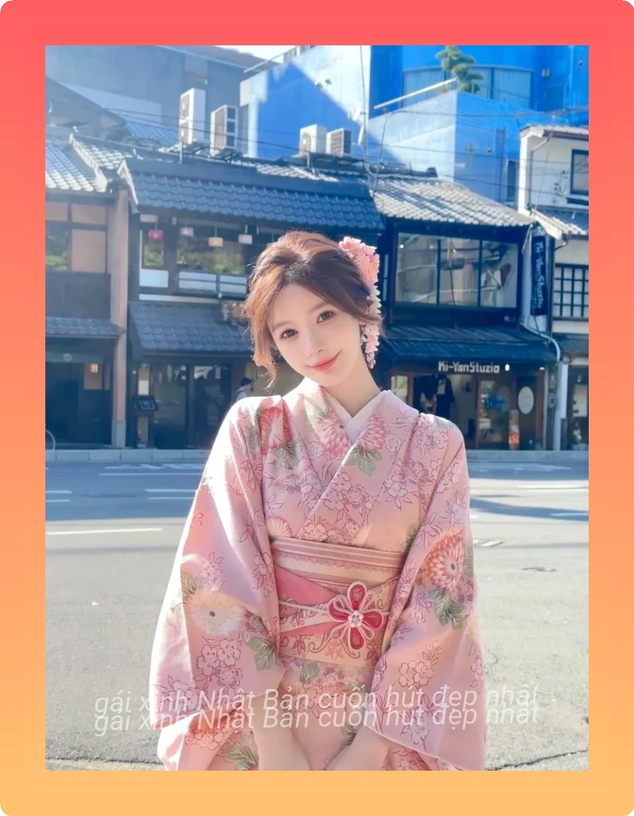 Gai xinh nhat ban mac kimono dep diu dang