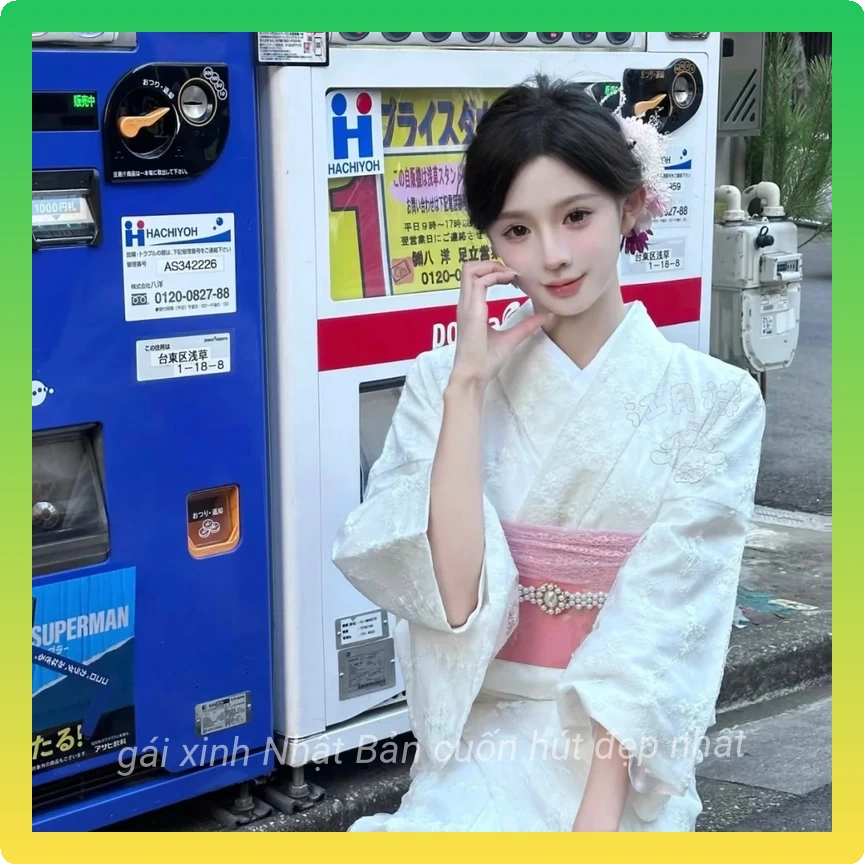 Gai xinh nhat ban mac kimono duyen dang