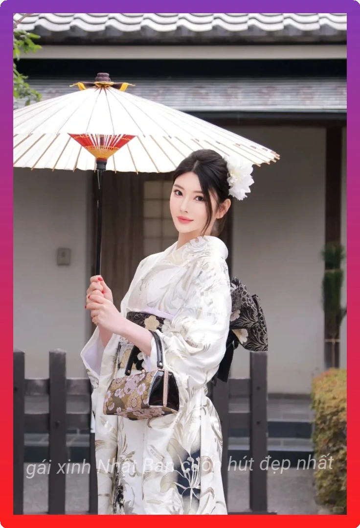 Gai xinh nhat ban mac kimono quyen ru