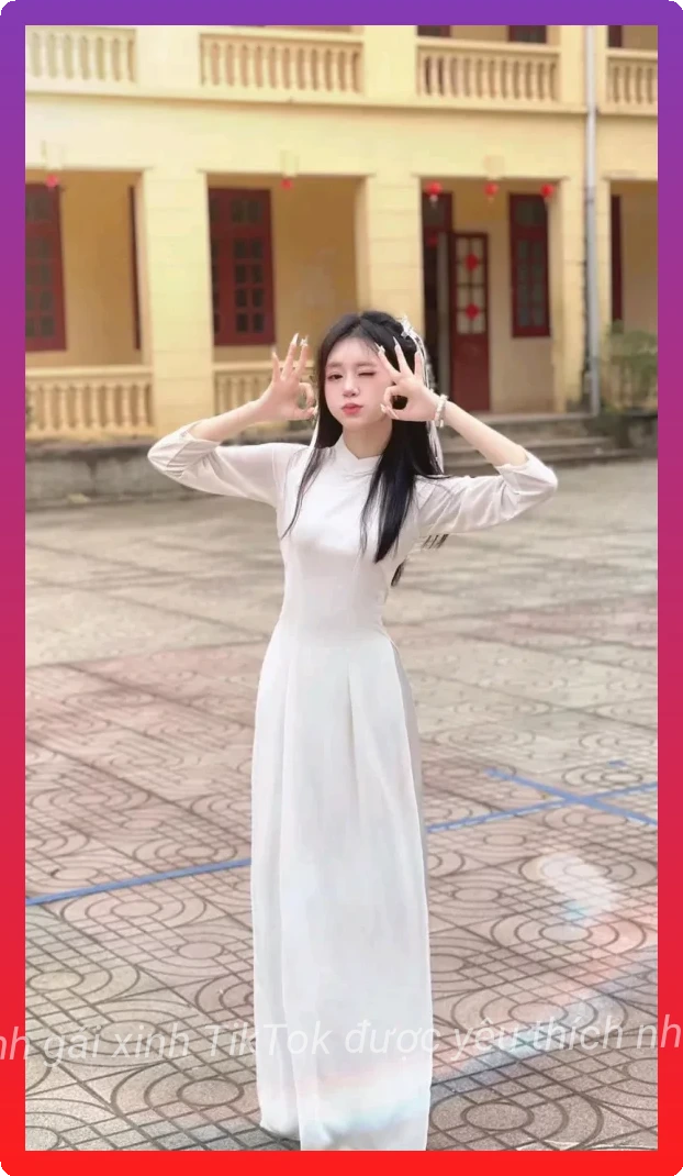 Gai xinh tiktok style hoc duong tre trung