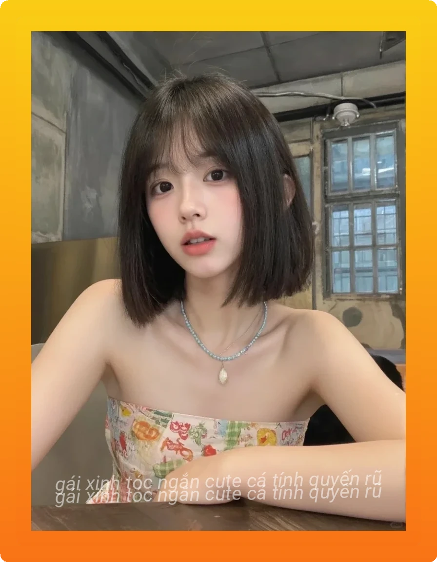 Gai xinh toc ngan sexy phong cach bien