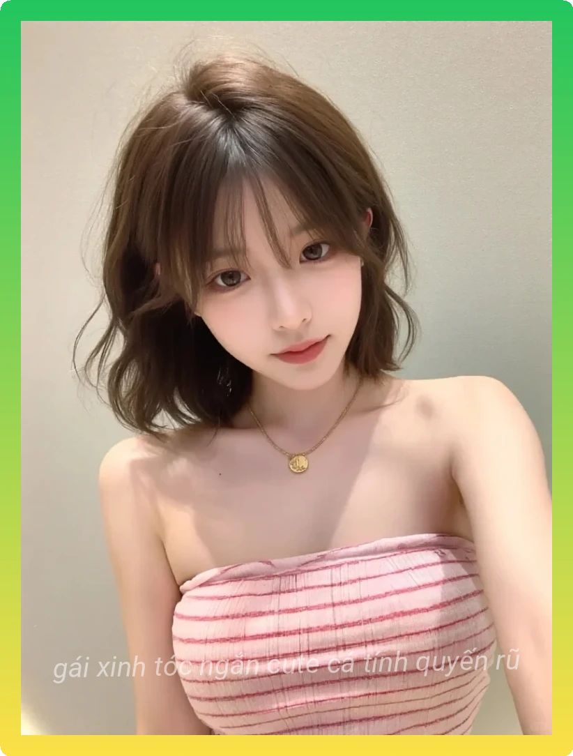 Hinh gai dep toc ngan phong cach hien dai