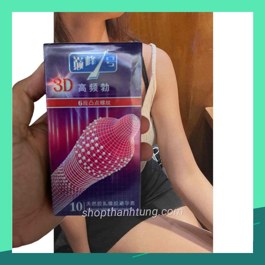 Thiết kế bao cao su gai 3d với chi tiết nổi bật