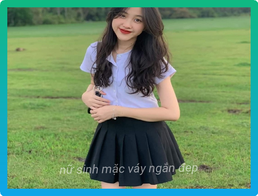 Gai xinh mac vay xep ly sieu ngan 12