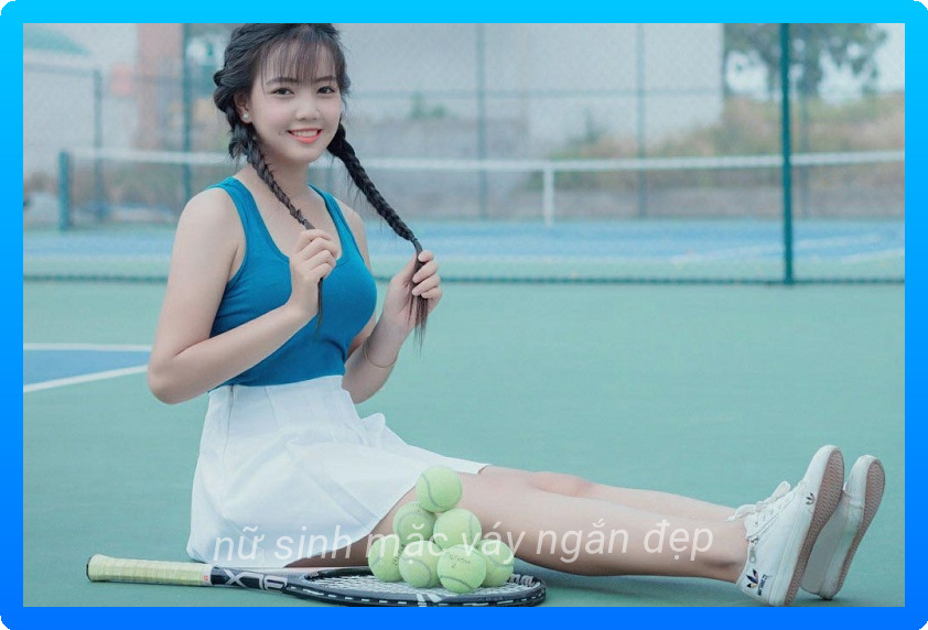 Gai xinh mac vay xep ly sieu ngan 16