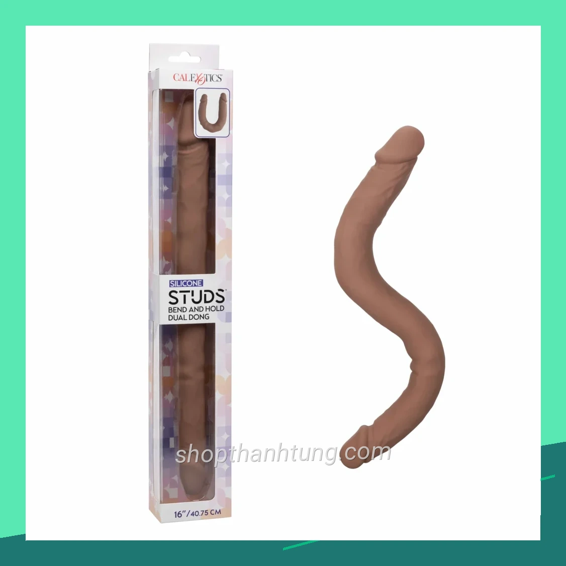 California exotics silicone studs bend and hold dual dong dildo 16 singapore