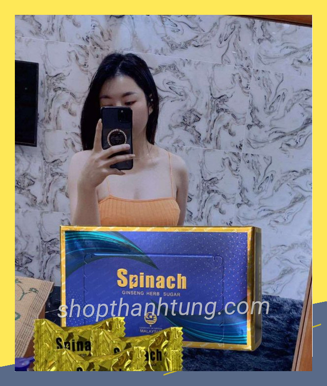 Keo sam spinach tang sinh ly