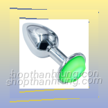 Phích cắm hậu môn inox phát sáng size nhỏ 2.7cm