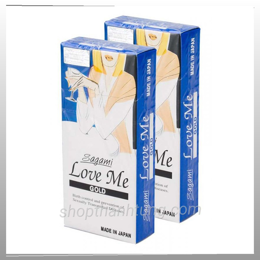 Bao cao su sagami love me gold