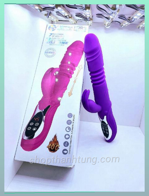 Dương Vật Giả Rabbit Vibrator Đa Năng  Rung Thụt Tự Động, Phát Nhiệt Ấm